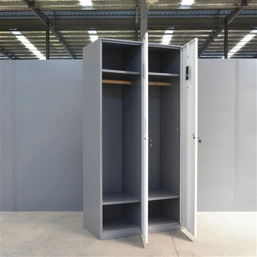 Metal 2-dørs garderobeskab