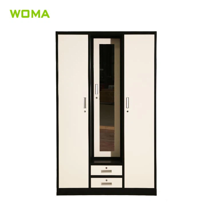 Ny Design 3 Døre Metal Garderobe